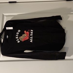 Sleigh All Day black shirt
